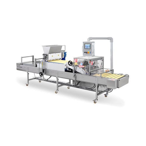 Ligne de production de biscuits avec extrudeuse - SYR - Minipan S.r.l. Food Processing Machines - contrôlée par PLC