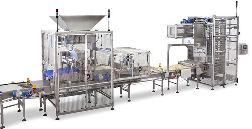 Ligne de production de cookies avec extrudeuse - SYR³ 800-1300 - Minipan S.r.l. Food Processing Machines - contrôlée par PLC