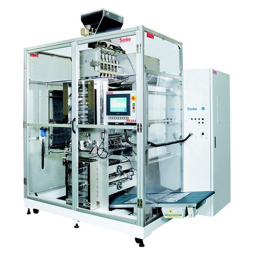 Ensacheuse verticale - AR202 - Sanko Machinery Co., Ltd. - V-FFS / pour granules / multiligne