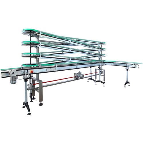 Convoyeur à chaînes - PMS Technology S.r.l. - vertical / à accumulation / automatique
