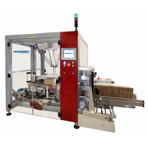 Encaisseuse type pick and place - MR-201 - Prodec Equipos de Envasado, S.A.U. - à chargement par le haut / robotisée / pour 2 bouteilles