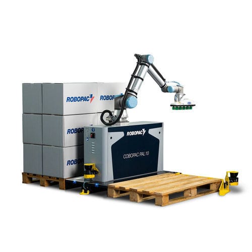 Palettiseur robotisé - Cobopac Pal 10  - ROBOPAC SPA - pour caisses / de cheminée / collaboratif