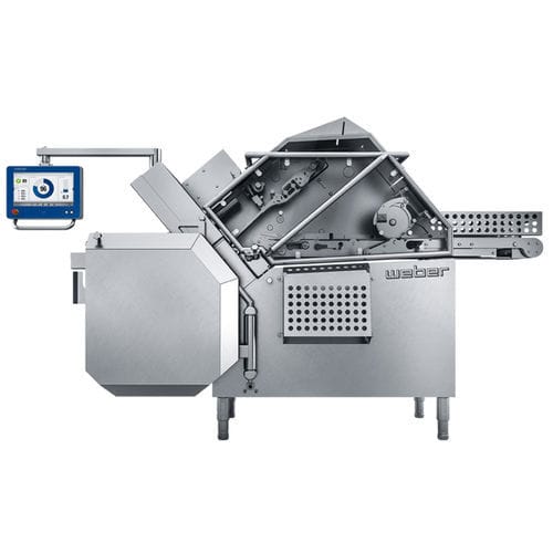 Trancheuse à viande - 702 series - Weber Maschinenbau - automatique / à lame circulaire / en acier inoxydable