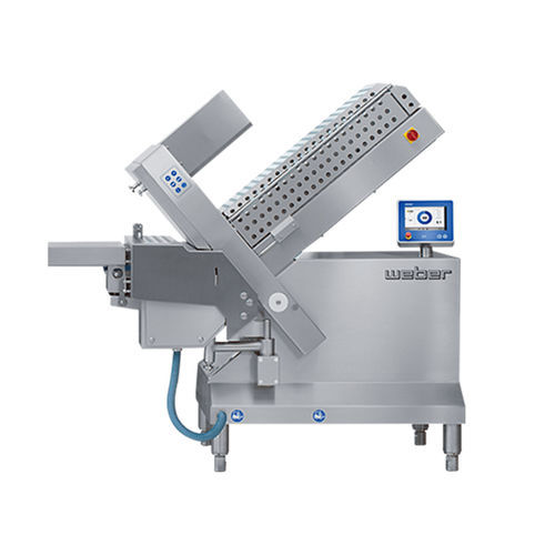 Trancheuse à viande - 305 series - Weber Maschinenbau - automatique / à lame circulaire / en acier inoxydable