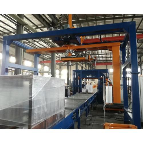 Banderoleuse automatique - R1800FZ-PL - SHANDONG  SINOLION  MACHINERY  CORP  LTD - avec couronne tournante / à bras tournant / à freinage mécanique