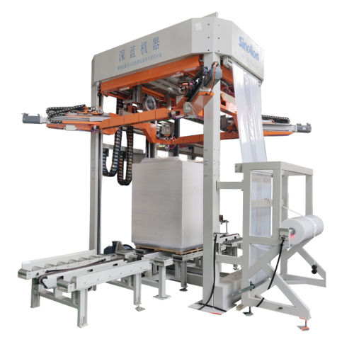 Housseuse automatique - SHANDONG  SINOLION  MACHINERY  CORP  LTD - à film étirable / pour engin de chantier / de palettes