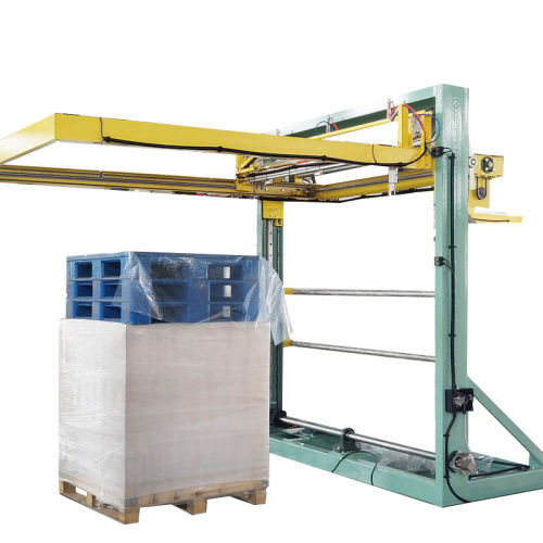 Banderoleuse avec système de couverture supérieure par film - T1800FZ-PL - SHANDONG  SINOLION  MACHINERY  CORP  LTD - à bras tournant / automatique / pour l'industrie alimentaire et de la boisson