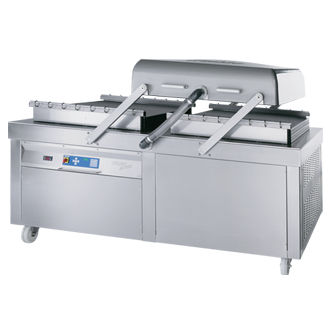 Machine de conditionnement sous vide - SD 1000 - KOMET Maschinenfabrik GmbH - à double cloche / pour produits alimentaires / pour l'industrie agroalimentaire