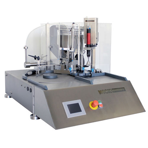 Remplisseuse capsuleuse totalement automatique - MINICAN 100 - WICK-Machinery GmbH - de flacons / rotative