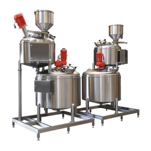 Batteur mélangeur pour pâtisserie - Wiegers Process Innovations - à cuve fixe / au sol