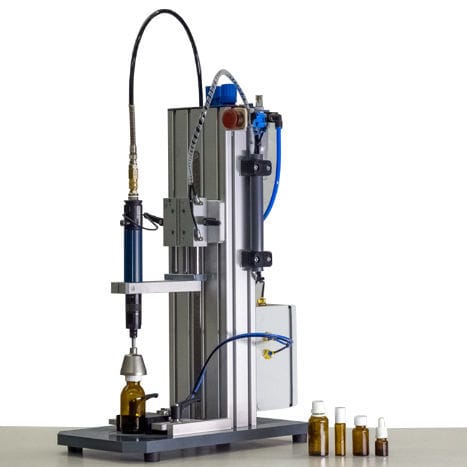 Capsuleuse pneumatique - SPH-3-DE - Würschum GmbH Dosieranlagen-Abfüllmaschinen - électrique / semi-automatique / de bouteilles