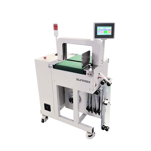Machine de pose de bandeau automatique - WK04CA-MP - DONGGUAN XUTIAN MACHINE CO.LTD. - à film OPP / à écran tactile / en ligne