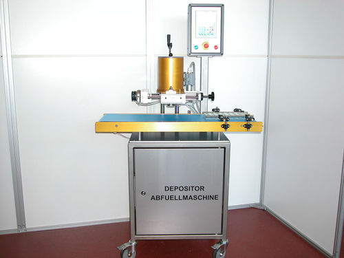 Machine de remplissage semi-automatique - depositor D03 - ZUM WALD Maschinen- & Apparatebau - de pots / pour petits produits en chocolat / volumétrique