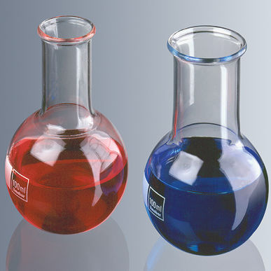 Fiole à fond plat - 4110 series - Paul Marienfeld GmbH & Co. KG - en verre borosilicaté