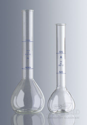 Fiole jaugée - 50 - 220 ml - Paul Marienfeld GmbH & Co. KG - en verre borosilicaté / pour titrage