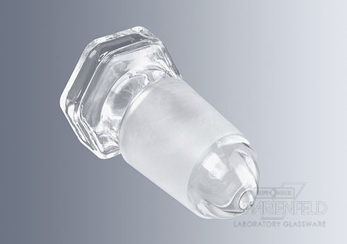 Bouchon hexagonal - Paul Marienfeld GmbH & Co. KG - mâle / en verre / pour verrerie de laboratoire