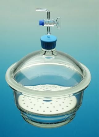 Dessiccateur de laboratoire en verre - ø 300 mm - Dixon Glass Ltd - à vide