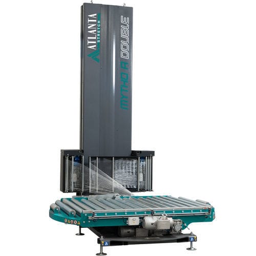 Banderoleuse automatique - MYTHO A  - Atlanta Packaging UK LTD - à plateau tournant / industrielle / pour petite pièce
