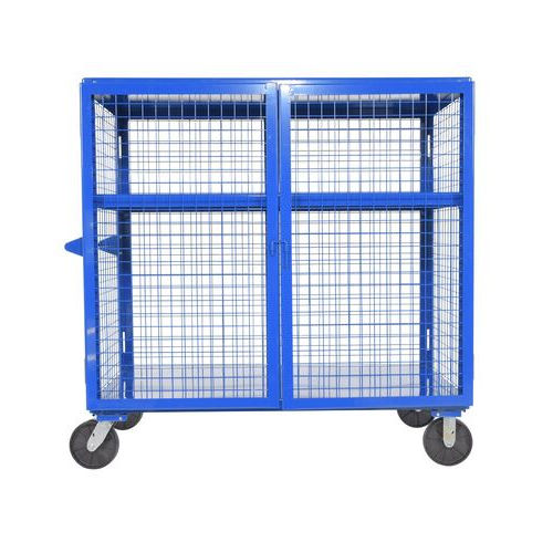 Chariot de transport - SCW series - Vestil Manufacturing - en métal / 2 niveaux / verrouillable