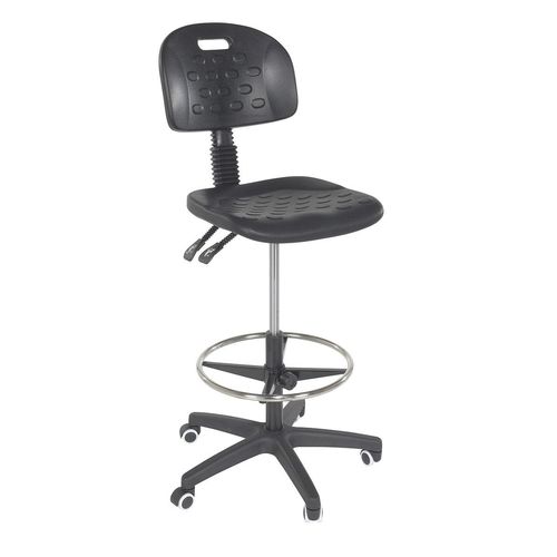 Chaise pivotante pour poste de travail - ESE series - Vestil Manufacturing - siège en polyuréthane / dossier en polyuréthane / ergonomique