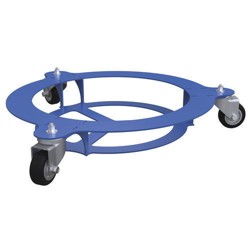 Plateau roulant en métal - KT-D-16-200-BL - Vestil Manufacturing - circulaire / pour fûts