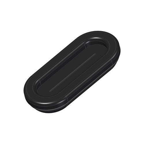 5 Passe-câbles En Caoutchouc Noir 40mm - Pour Bureau, PC, Organisation Fils - Élastique, Facile à Installer