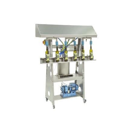 Remplisseuse semi-automatique - SPEEDY OIL SV - Mori-Tem - pour bouteilles en verre / de liquides / pour l'industrie agroalimentaire