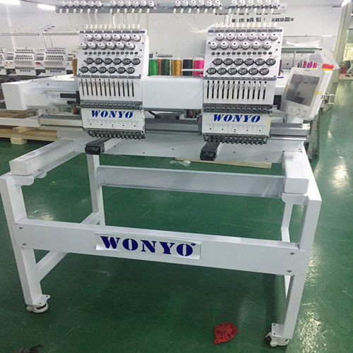 Machine à broder 2 têtes - Wonyo  - à 12 aiguilles / assistée par ordinateur / pour casquettes