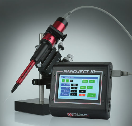 Micro-injecteur de laboratoire - Nanoject III  - Drummond Scientific Company - écran tactile / programmable / manuel