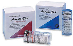 Tube capillaire à hématocrite - HEMATO-CLAD®  - Drummond Scientific Company