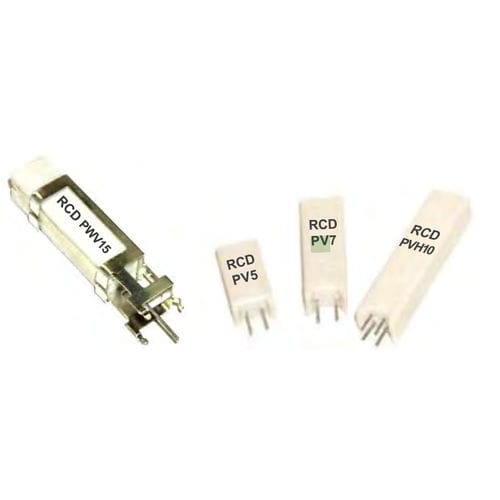 Résistance bobinée - PV / PVH / PWV series   - RCD Components - BT / à broches axiales
