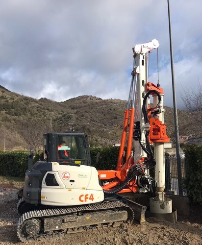 Foreuse pour ancrage de raccordement - CF4 - TESCAR Srl - géotechnique / de stabilisation / de pieux de fondation