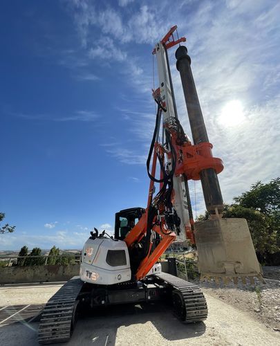 Foreuse à tarière continue - TT5 - TESCAR Srl - géotechnique / de stabilisation profonde / de pieux de fondation