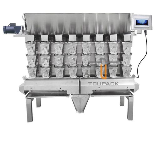 Peseuse associative - TY-ZHZ083M13-01-12 - Zhongshan TO-U Packaging Machinery Co.,Ltd - pour viande / pour poisson / avec alimentateur vibrant