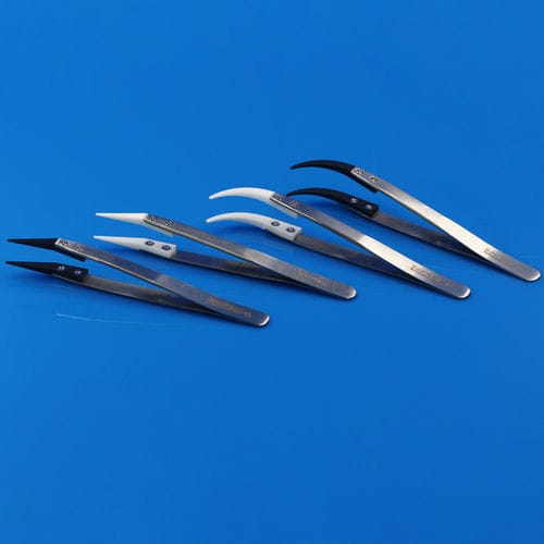Pince brucelle avec pointe en céramique - Xiamen Innovacera Advanced Materials Co., Ltd - stérile / pour laboratoire