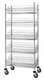chariot de stockage / en métal / à plate-forme grillagée / polyvalent