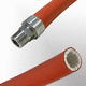 gaine de protection / tubulaire / pour tuyau flexible / fibre de verre