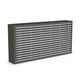 grille de ventilation en métal / résistante au feu / rectangulaire