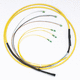 harnais électrique de données / fibre optique multimode / duplex / bas profil
