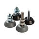 support antivibratoire cylindrique / en inox / en caoutchouc / galvanisé