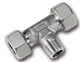 raccord à bague coupante / hydraulique / à visser / en T