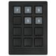 clavier numérique 12 touches / encastrable / en caoutchouc silicone