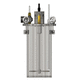 réservoir sous pression / de stockage / en acier inoxydable / cylindrique