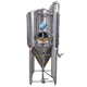 cuve de stockage / à bière / en inox / cylindrique