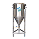 cuve de stockage / à bière / en inox / cylindrique