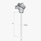 sonde de température Pt100 / Pt1000 / thermocouple type J / thermocouple type K