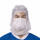 cagoule de protection / en tissu / de travail / pour le médical