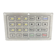 clavier encastrable / piézoélectrique / 24 touches / avec pavé tactile