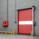 porte à enroulement / en aluminium anodisé / automatique