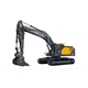pelleteuse lourde / sur chenilles / diesel / pour chantier de construction